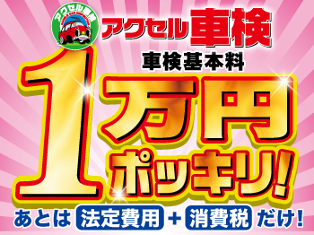 【信頼・実績のアクセル車検】　茨城県龍ヶ崎店 